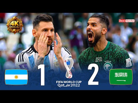 Argentina 1×2 Saudi Arabia 4K UHD 2160P FIFA World Cup 2022 Extended Highlights