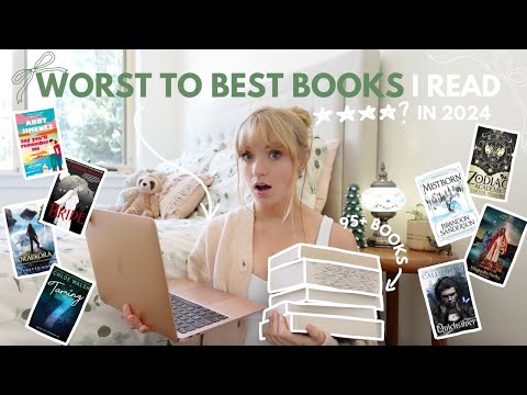 ranking the 95+ books I've read in 2024 from WORST to BEST 📖 *Bookmas Day 4*