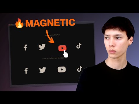2 Ways to Make a Magnetic Effect using Framer Motion, GSAP and Nextjs