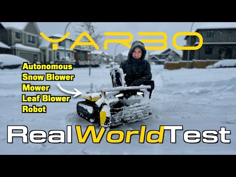 THE FUTURE IS REALLY HERE : YARBO Autonomous Snow Blower/Mower ROBOT