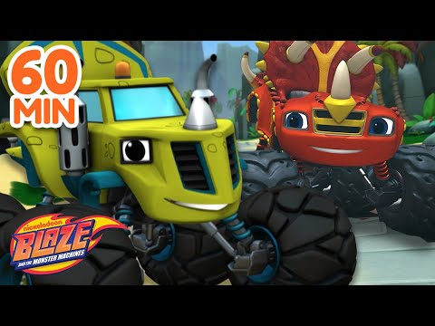60 Minutes of Blaze & Zeg Dino Adventures! 🦖 | Blaze and the Monster Machines