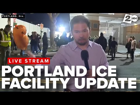 LIVE from outside Portland, Oregon ICE Facility amid protests, possible National Guard deployment