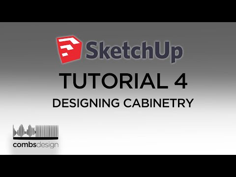 Sketchup Free Tutorial 4 // Cabinetry Build