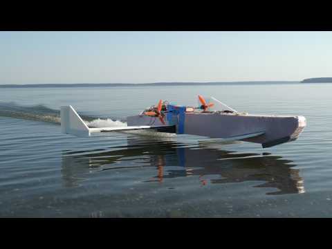 Testing a Hydroplane / Ekranoplan Hybrid