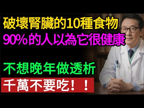 不想晚年做透析？請遠離這 10 種食物！特別是第 7 種，90% 的人都以為它很健康.