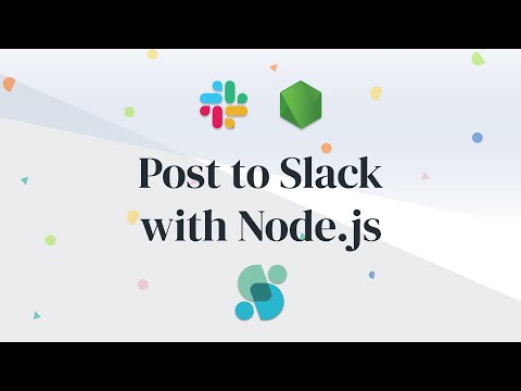 Send Message to Slack with a Node.js Script
