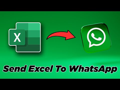 How To Send Excel File To WhatsApp Using Laptop | How to send excel table to whatsapp