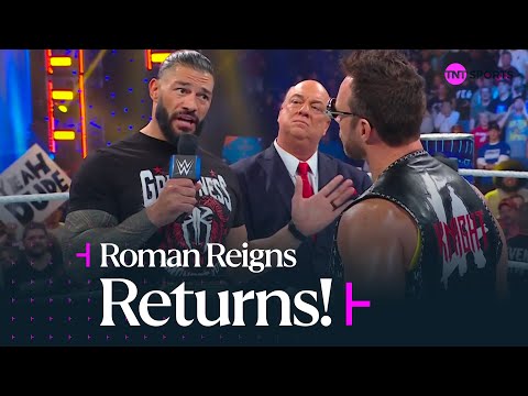 Roman Reigns RETURNS to WWE SmackDown & comes FACE TO FACE with LA Knight! ๐คฏ