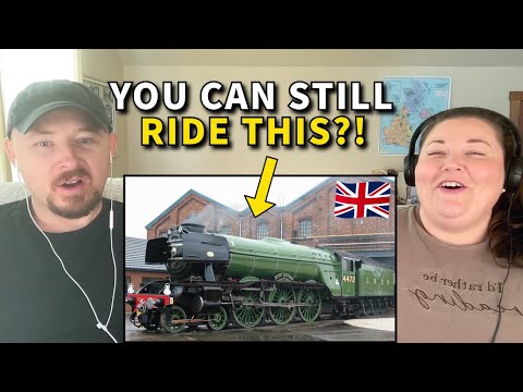 Americans React: The Flying Scotsman | World's Most Famous Steam Train