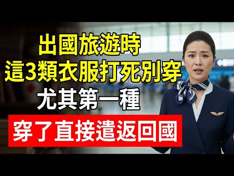 出國旅遊時，這3類衣服打死別穿！尤其第一種，穿了直接遣返回國！#出國旅遊 #海關禁忌 #穿搭攻略 #空姐揭秘 #琳姐