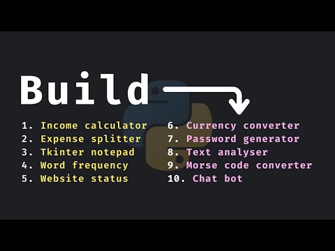 Let's Build 10 Python Projects