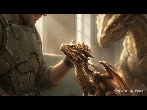 Human Soldier Buys Lone Dragon and Her Five Babies at Auction—Days Later,One Calls Him Dad HFY Story