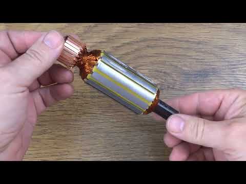 Rewinding the armature of the electric grinder motor Metabo WQ Euro