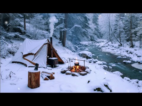Winter camping | Surviving the winter alone with just an old, flimsy tent