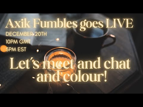LIVESTREAM - Come to chat  and laugh and do some last minute holiday colouring!
