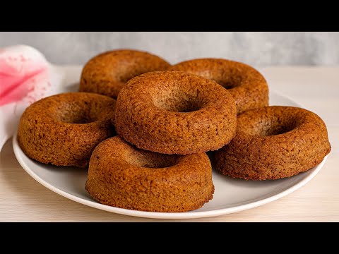 Just oatmeal, apple, and banana! Healthy, diet cake in 5 minutes! Sugar-free, flour-free!