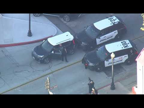 POLICE CHASE: Police in pursuit of vehicle in the San Gabriel Valley