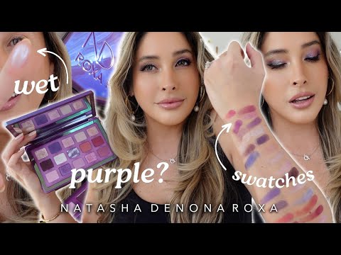 NATASHA DENONA ROXA PALETTE: THE NEW PURPLE EYESHADOW from NATASHA DENONA 💜 Review Swatches Looks