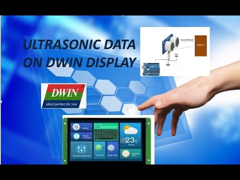 #4 DWIN HMI Displaying Data Variables Ultrasonic Data