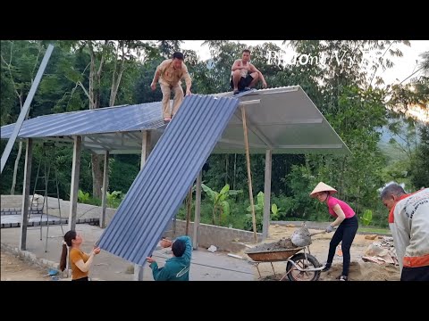 She built a farm manager's office. The girl built her own dream farm.