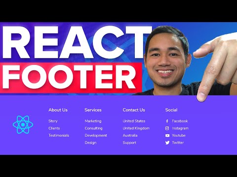 React Footer Tutorial Using Styled Components & Compound Components - Beginner React JS Project