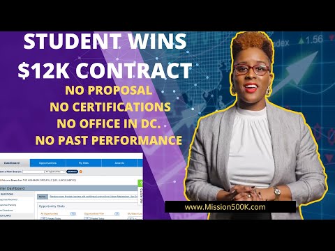 Student Wins $12K Government Contract WITHOUT Writing Proposal