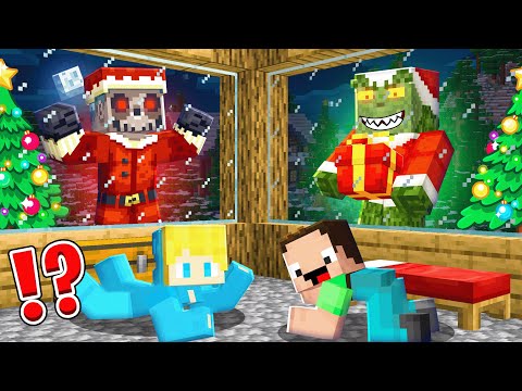 Ukri und Billy VERSTECKEN sich Nachts vor dem GRINCH in Minecraft!