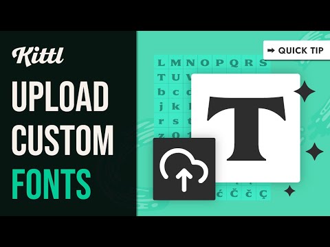 How To Upload Your Own Fonts To Kittl