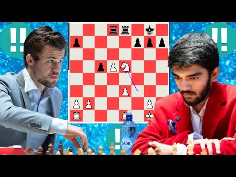 Magnus Carlsen vs Gukesh Dommaraju Chess bot game 26