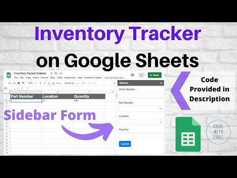 Inventory Tracker on Google Sheets