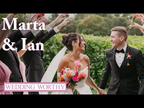 High School Sweethearts' Picture-Perfect Vineyard Wedding | WEDDING WORTHY