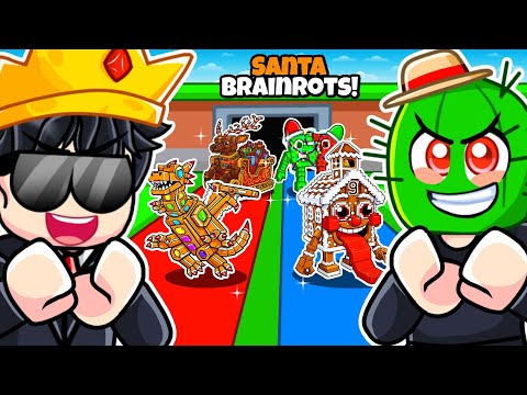 I did SANTA BRAINROT RACE in Steal a Brainrot Roblox