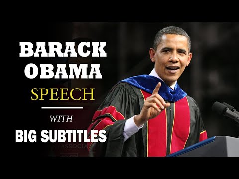 Barack Obama Commencement Address at Arizona State University | ENGLISH SPEECH with BIG Subtitles