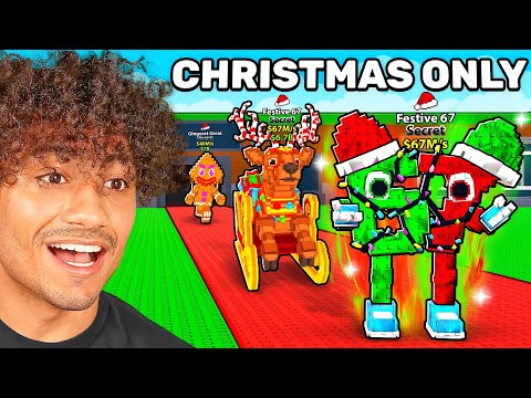 $0 To $1 TRILLION With CHRISTMAS ONLY Brainrots In Steal A Brainrot..