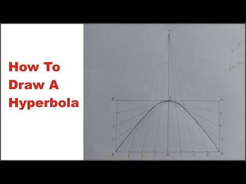 How to Draw a HYPERBOLA in Engineering Drawing | What is a Hyperbola. Hyperbola in Technical Drawing