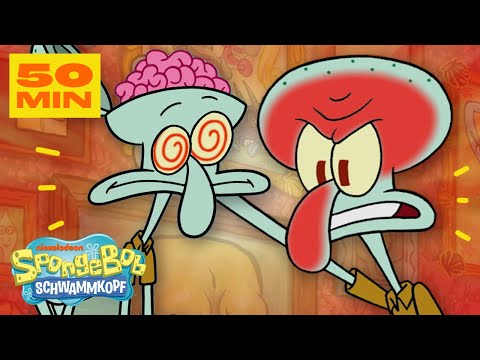 SpongeBob | 50 Minuten mit einem genervten Thaddäus 🙄 | SpongeBob Schwammkopf