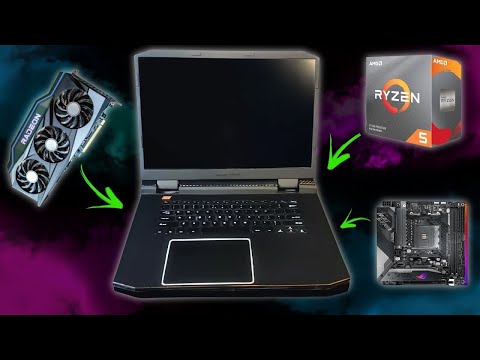 Final Steps: World's First DIY Gaming Laptop (Whole DESKTOP PC Inside)