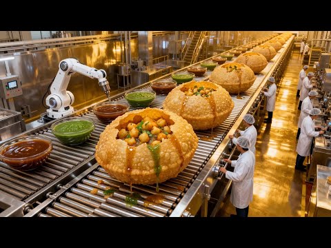 Inside the Pani Puri Factory | How Millions of Gol Gappa Shells Are Made Daily!