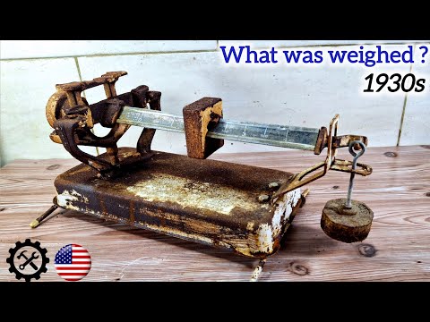 Amazing Restoration of a 100-Year-Old Rusty Scale made in USA