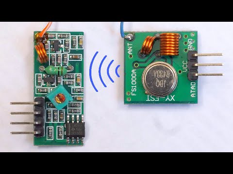 433MHz RF wireless modules from eBay (transmitter and receiver)
