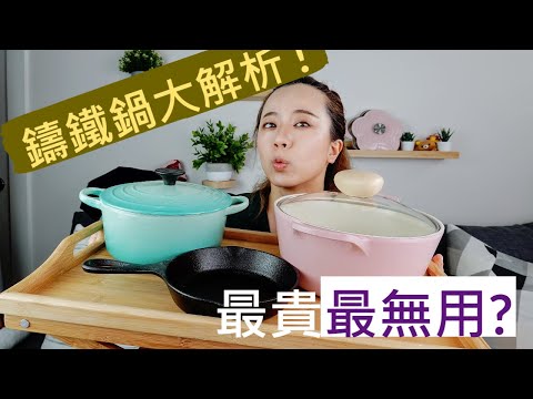 鑄鐵鍋科學分析! Le creuset/Lodge/Neoflam買哪個？養鍋的原理是什麼？最貴的居然最無用？
