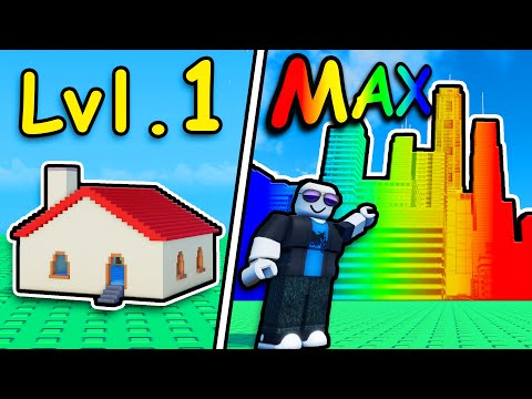BUILDING MAX LEVEL CITY in Roblox mini city tycoon...