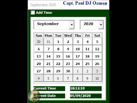 How to Create Date Time Picker in Excel VBA
