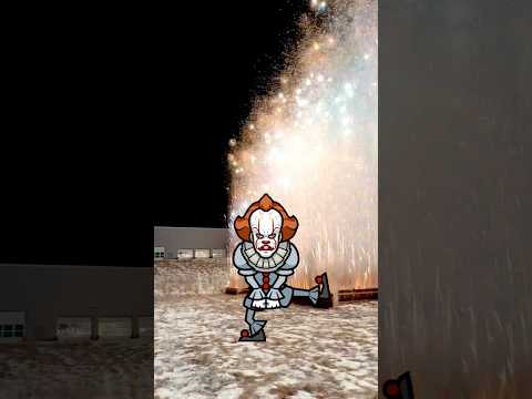 How we celebrate New Years in the USA 🇺🇸🤡#Pennywise #NYE #Fireworks #Pyro #Firework #IT