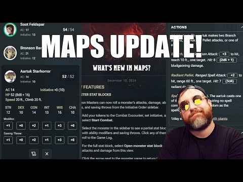 D&D Beyond Maps Update! Monster Stat Blocks!! | Nerd Immersion