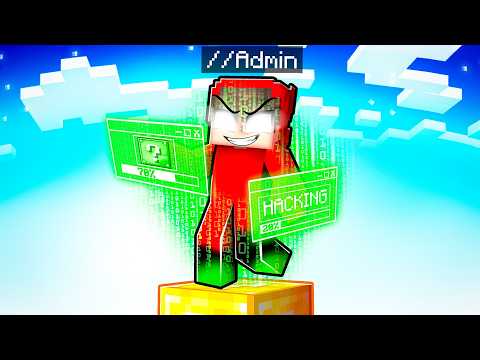 Using ADMIN COMMANDS on ONE LUCKY BLOCK in Minecraft!