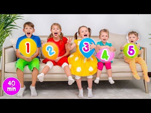 Apprendre à compter les chiffres en français avec Cinq Enfants