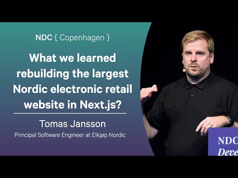 What we learned rebuilding the largest Nordic electronic retail website in Next.js? - Tomas Jansson