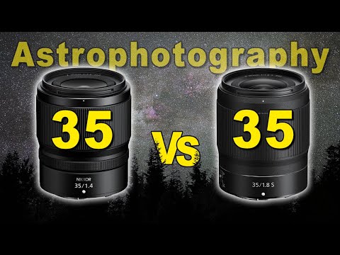 Nikon Z 35mm f/1.4 vs 35mm f/1.8 S Lens - Night Sky Review (Astrophotography)