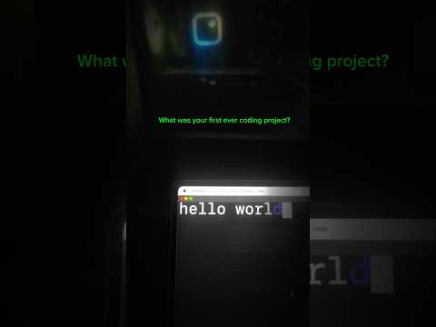 What was your first ever coding project ? #coding